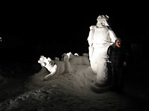 George Petralia Snow Sculpture