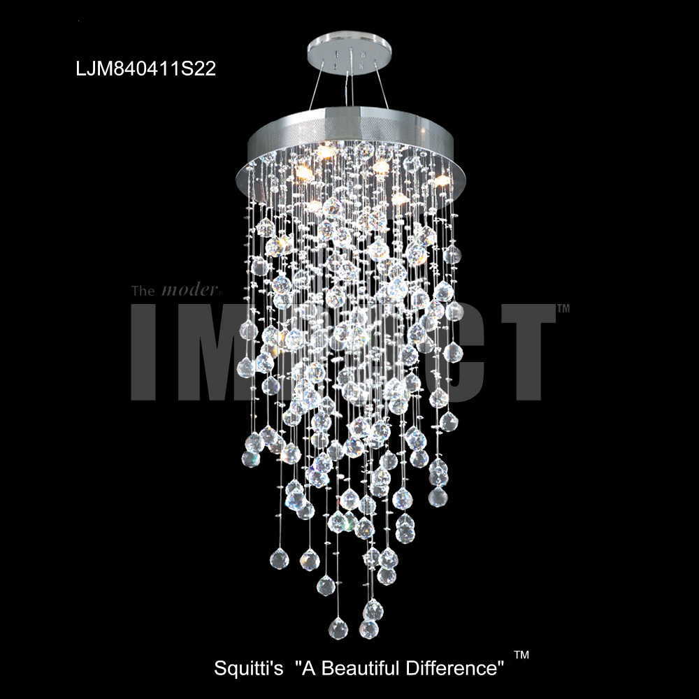 Large Entry Crystal Chandeliers from Squitti's