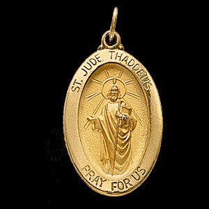 St. Jude oval medallion