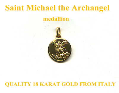 Saint Michael medal, medallion